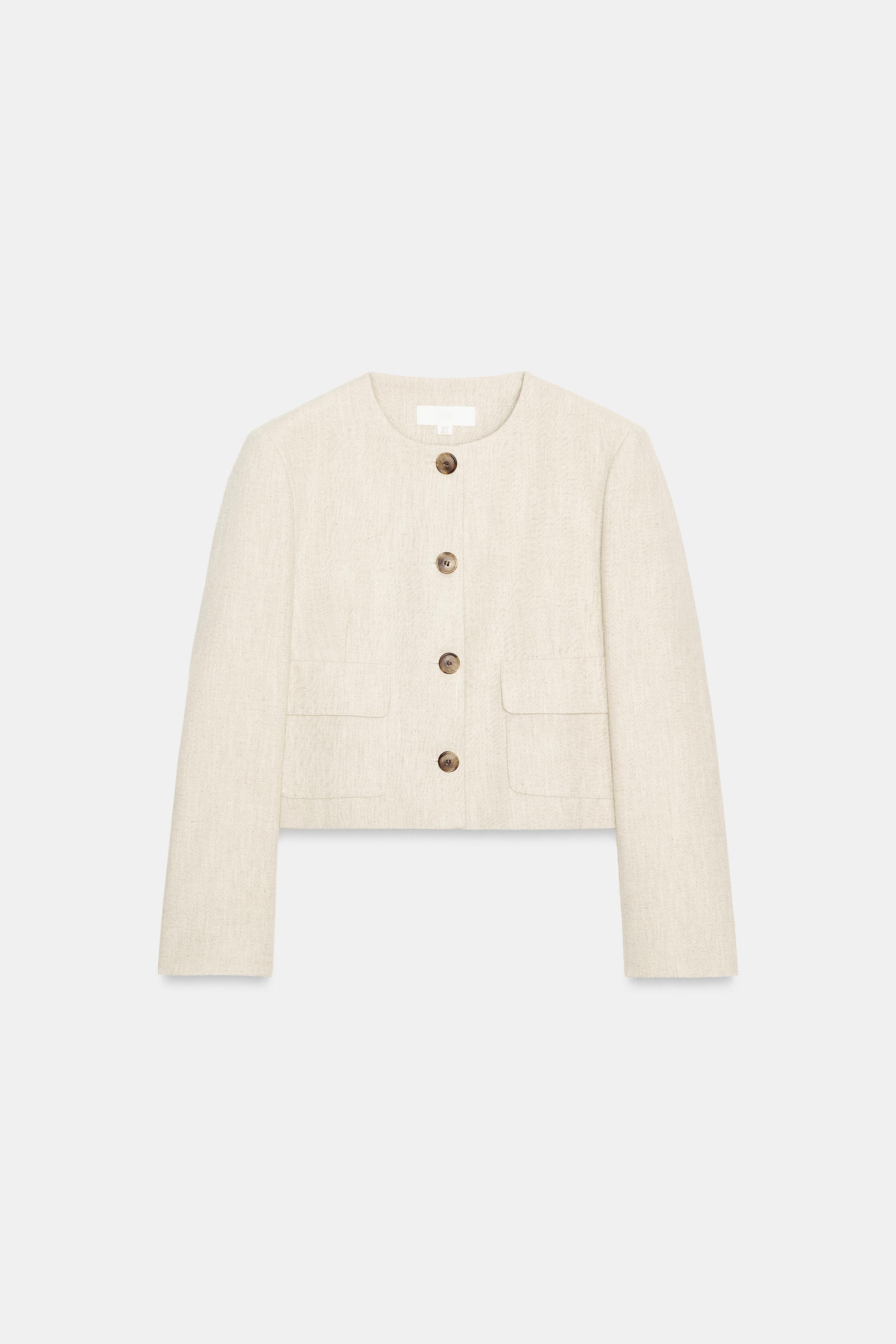 BLAZER EN TISSU RUSTIQUE